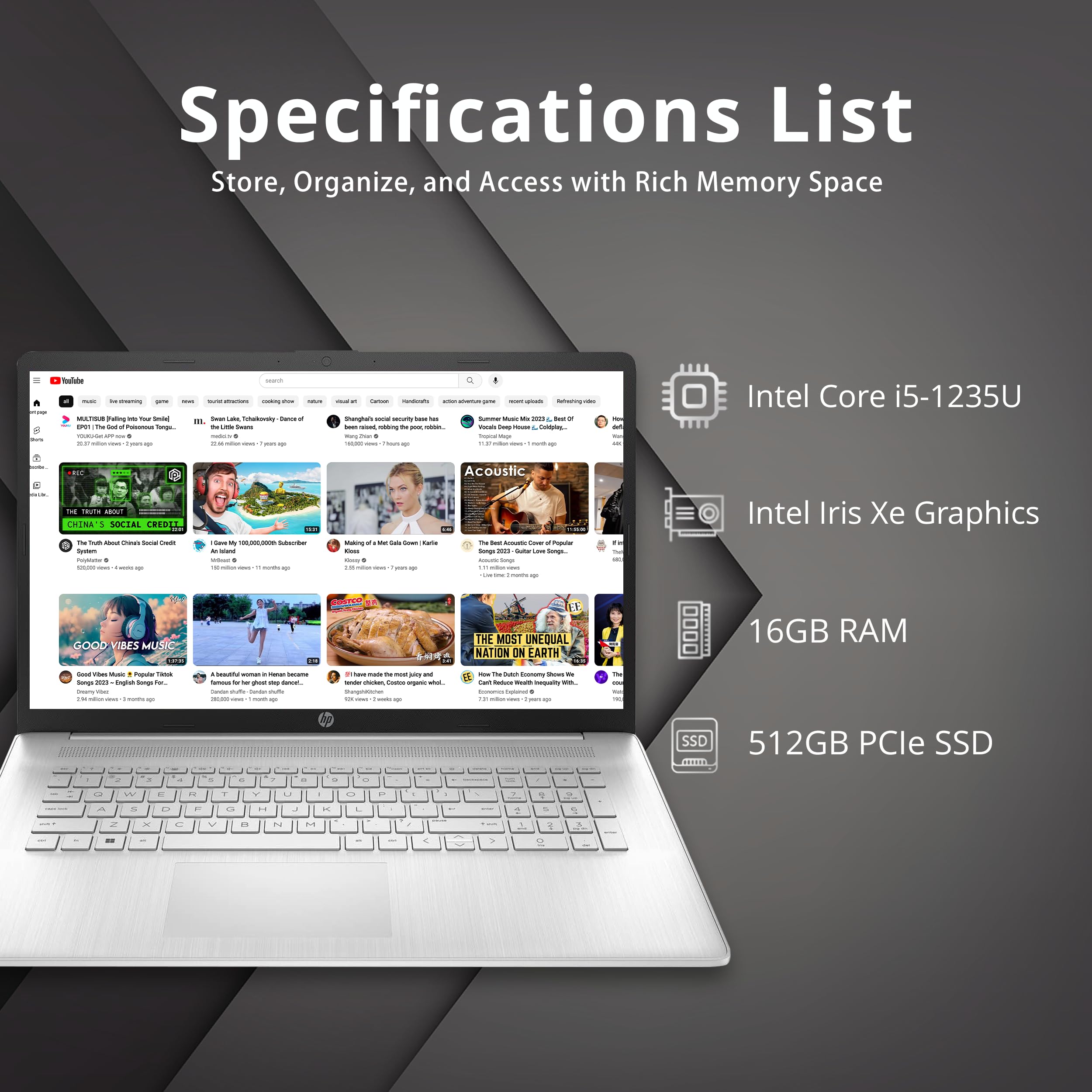 HP Laptop i5 1235U NVMe 512GB メモリ16GB HP - 15.6